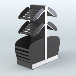 Островной низкий стеллаж для хлеба и выпечки Феникс №5, Черный