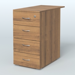 Тумба приставная Прайм, цвет белый, Орех