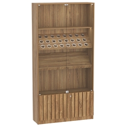 Витрина серии "Смок" №7, Дуб канзас коричневый Н1113 ST10