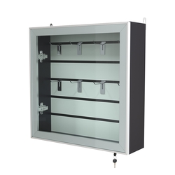 Витрина настенная №1-1Б с эконом панелью серии Collecto, Антрацит