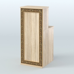 Ресепшен узкий серии БАРОККО №2, Дуб сонома