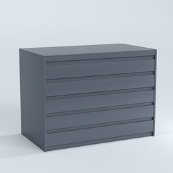 Стол-ресепшен серии ПРАЙМ №1А, Темно-Серый