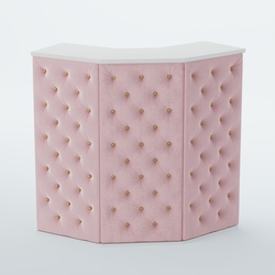 Ресепшен БАРОН №4 (карета золото), Белый + 14 Flamingo