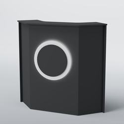 Ресепшен угловой КРУГ №2, Антрацит