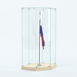 Витрина для знамени №1, Крем Вайс