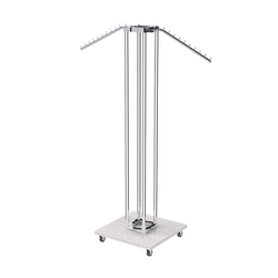 Торговое вешало для одежды с наклонными кронштейнами СТРЕЛА №3-5Ц-ТНХ, Ясень Анкор светлый - U31104