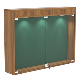 Витрина настенная БАРОН для медалей №3-3А, Орех + 10 Green