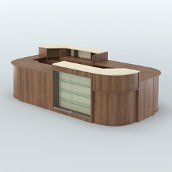 Островной павильон Чай и Кофе с собой №1, Орех + Крем Вайс