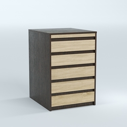 Стол-ресепшен серии ПРАЙМ №2А, Дуб Венге + Дуб Сонома