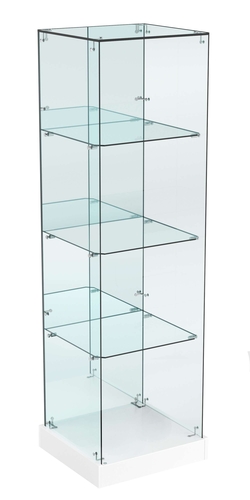 Витрина Хит продаж №4 (открытая, задняя стенка - зеркало), Белый