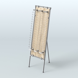 Напольная стойка Хром под очки №3-Д24 (открытого доступа), Дуб сонома