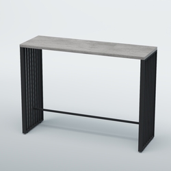 Барный стол "Кофе-брейк" №7, Бетон Чикаго светло-серый F186 ST9