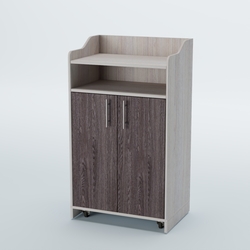 Стойка официанта "Бармен" №4-П передвижная, Ясень Анкор светлый + Ясень Анкор темный