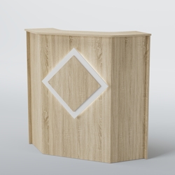 Ресепшен угловой РОМБ №2, Дуб сонома