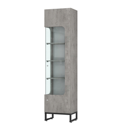 Витрина Монти №4 левая, Бетон Чикаго светло-серый F186 ST9