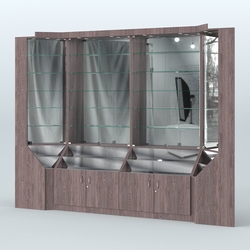 Павильон серии Эталон с зеркальными стенками  №2, Ясень Анкор темный