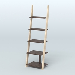 Торговая пристенная стойка ЛОФТ №1-650 малая, Дуб Сонома + Дуб Венге