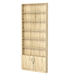 Стеллаж из ДСП с 5-ю полками 100x900 мм серии LEVEL-5 №8 (З/C - ДВП), Дуб Сонома