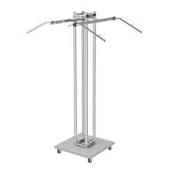 Торговое вешало для одежды с подвижной платформой КОНТУР №K1-5Ц-ТНХ, Серый