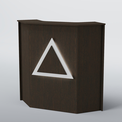 Ресепшен угловой ТРЕУГОЛЬНИК №2, Дуб Венге