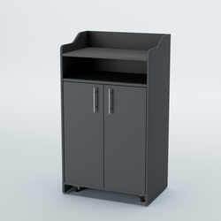 Стойка официанта "Бармен" №4-П передвижная, Темно-Серый