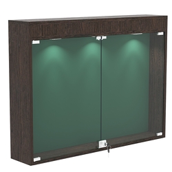 Витрина настенная БАРОН для медалей №3-3А, Дуб Венге + 10 Green