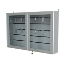 Витрина настенная №3-1Б широкая серии Collecto, Серый