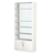 Стеллаж из ДСП с 5-ю полками 400x900 мм серии LEVEL-5 №14-1 (З/C - СТЕКЛО) Белый
