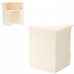 Ресепшен Сеть №4 угловой, Крем Вайс