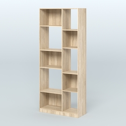 Стеллаж из ДСП серии ЛОФТ №9-1, Дуб Сонома