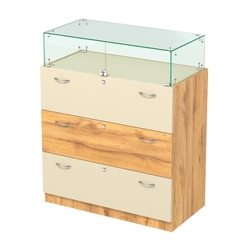 Селена-114 комбо, Дуб Золотистый и Крем Вайс