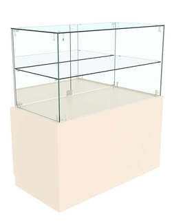 Прилавок с каркасом из ДСП ОТРАЖЕНИЕ №1, Крем Вайс