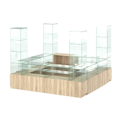 Павильон ИСТРА островной №1б (7, 29 кв.м), Дуб сонома