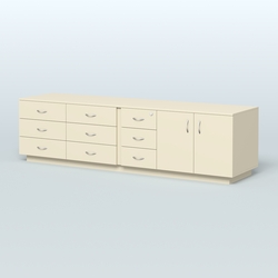 Тумба Феникс опорная приставная левая, Крем Вайс