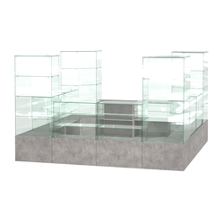 Павильон ИСТРА островной №3б (11, 35 кв.м), Бетон Чикаго светло-серый F186 ST9