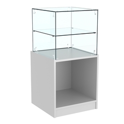 Прилавок квадратный Истра №10 (открытый), Серый