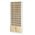 Стеллаж из ДСП с 10-ю полками 200x900 мм серии LEVEL-10 №10 (З/C - ДВП) Белый + Дуб Сонома