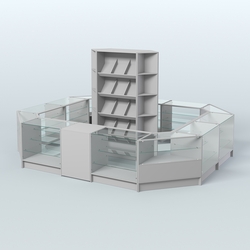 Торговый Островок "Эконом" №14 (13, 3 кв.м), Серый