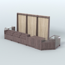 Торговый Островок "Эконом" №5 (9, 72 кв.м), Ясень Анкор темный и Дуб Сонома