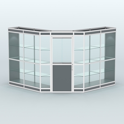 Павильон из профиля угловой №7в (9 кв.м), Темно-Серый