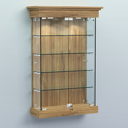 Витрина для музеев "Коллекция" настенная №1-4, Дуб Канзас коричневый