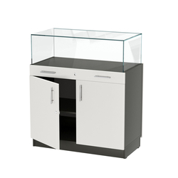 Прилавок ювелирный "Диаманд" №1-1000, Черный и Белый