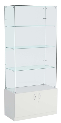 Витрина ИСТРА №105 прямоугольная (З/C - стекло), без дверей., Серый