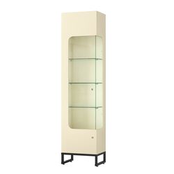 Витрина Монти №3-С правая, Крем Вайс