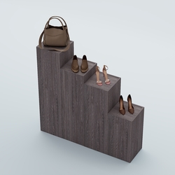 Демо-стенд Ступени-Лестница №3, Ясень Анкор темный