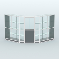 Павильон из профиля угловой №7г (9 кв.м), Темно-Серый