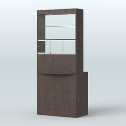 Витрина-прилавок Аптека №3, Дуб Венге