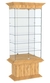 Витрина широкая с 5-ю полками и зеркалом КОЛОСС №503 Дуб Золотистый
