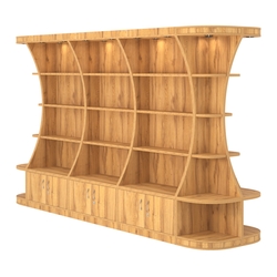 Островной высокий стеллаж ГАРАНТ №4, Дуб Золотистый