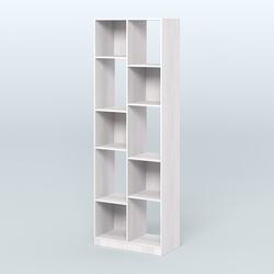 Стеллаж из ДСП серии ЛОФТ №8-1, Ясень Анкор светлый